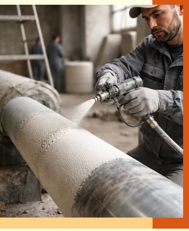 Утепление труб жидкой теплоизоляцией в Пушкино от 7780 руб. под ключ | ТепломастерПшк