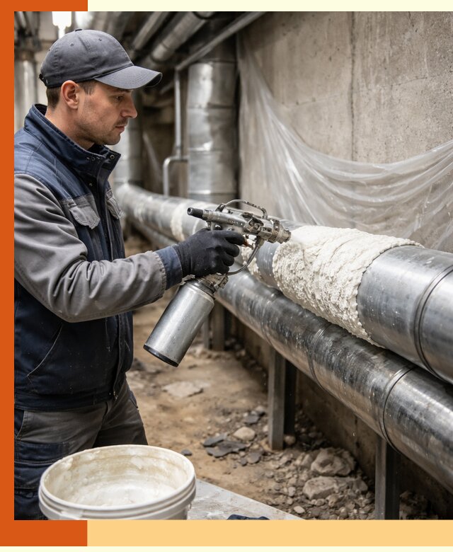 Утепление труб жидкой теплоизоляцией в Пушкино