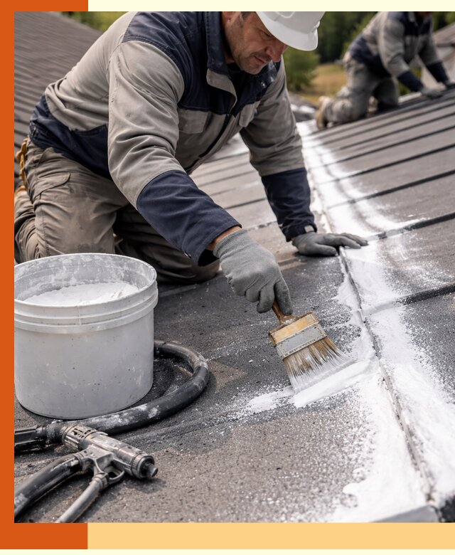 Утепление кровли жидкой теплоизоляцией в Пушкино