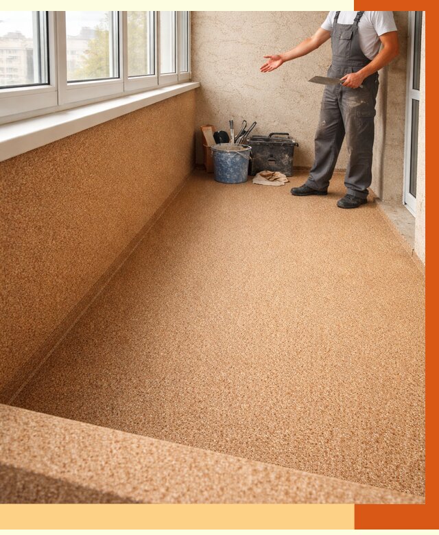 Утепление балкона жидкой пробкой в Пушкино от 3786 руб/м² под ключ | ТепломастерПшк