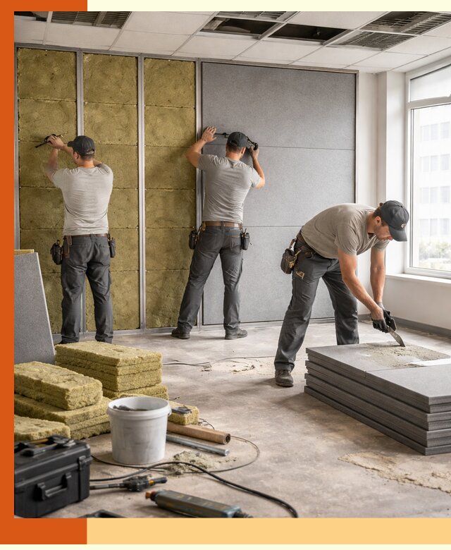 Профессиональная шумоизоляция офисов в Пушкино для комфорта сотрудников