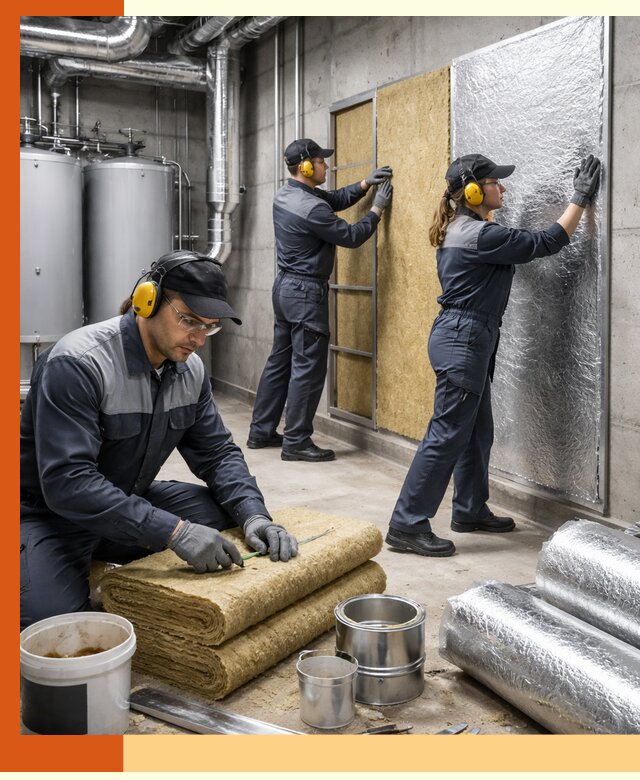 Шумоизоляция котельной в Пушкино: профессиональный монтаж и материалы