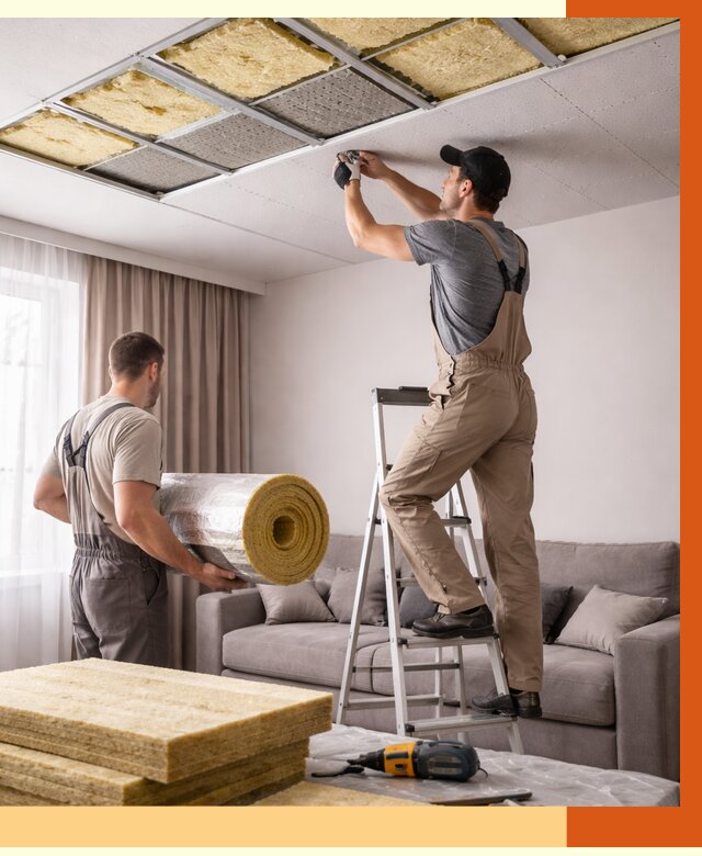 Шумоизоляция потолка в Пушкино от 2334 руб. под ключ | Профессионально — ТепломастерПшк