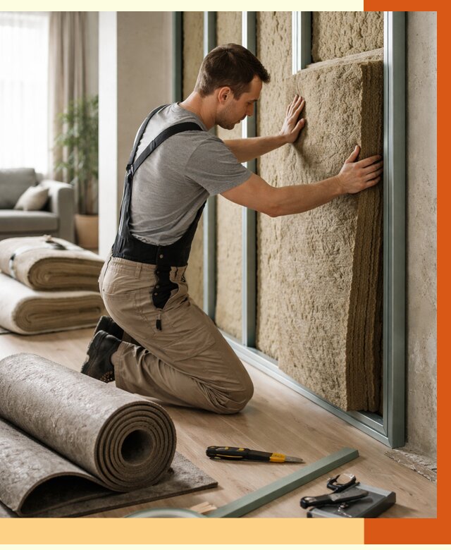 Шумоизоляция перегородок в Пушкино от 1712 руб. за м2 — ТепломастерПшк