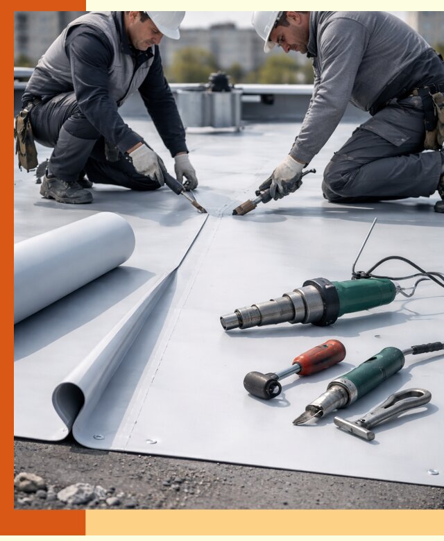 Гидроизоляция мембранной кровли в Пушкино: монтаж и ремонт быстро