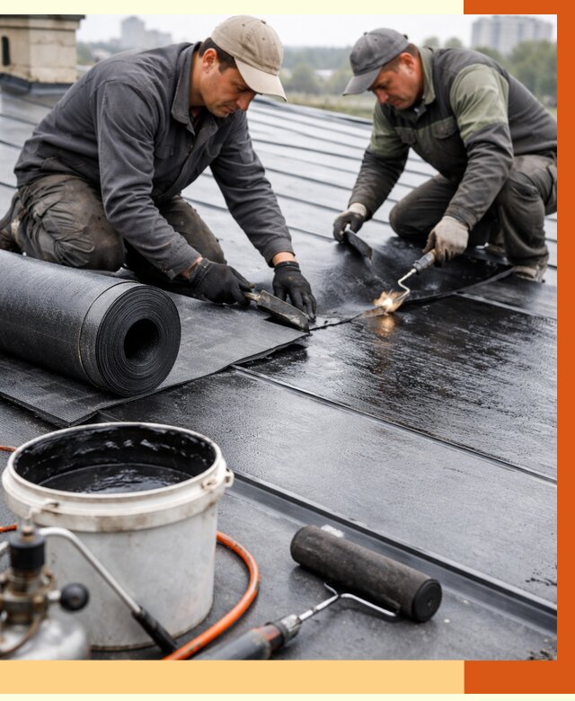 Гидроизоляция фальцевой кровли в Пушкино от 7780 руб. под ключ | ТепломастерПшк