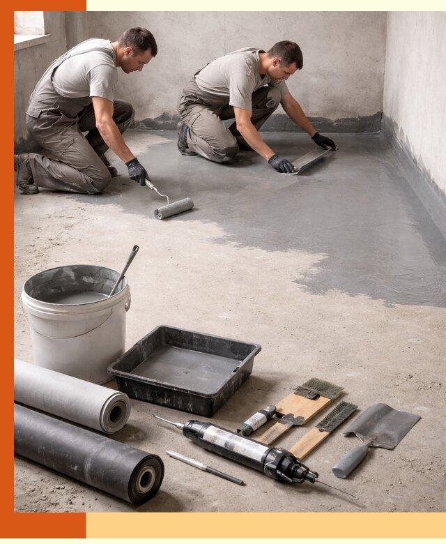 Гидроизоляция пола в Пушкино — надежная защита от влаги и протечек