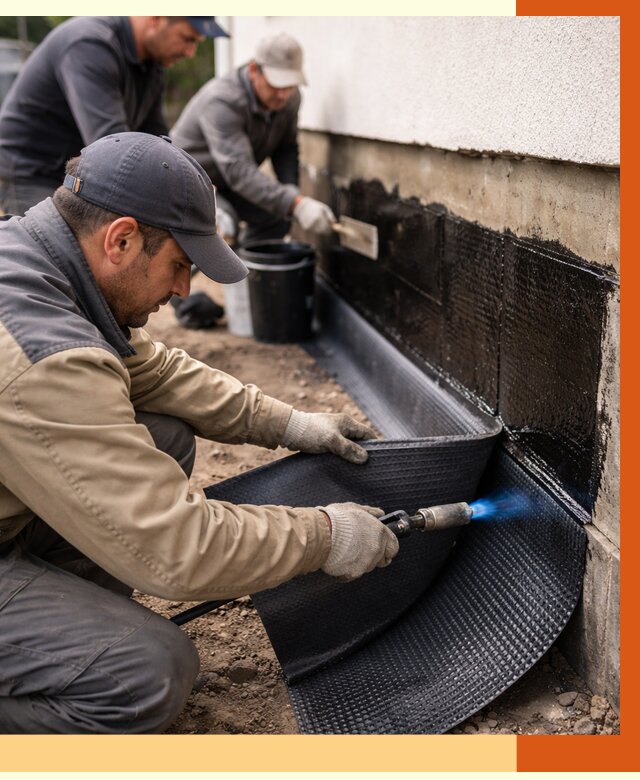 Гидроизоляция цоколя и отмостки в Пушкино от 8817 руб. — ТепломастерПшк