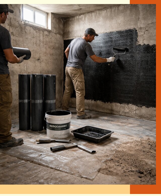 Гидроизоляция подвала в Пушкино от 3631 руб. под ключ | Профессионально — ТепломастерПшк