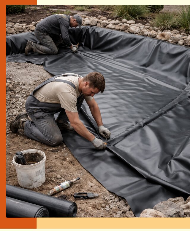 Гидроизоляция пруда в Пушкино: надежная защита и герметизация