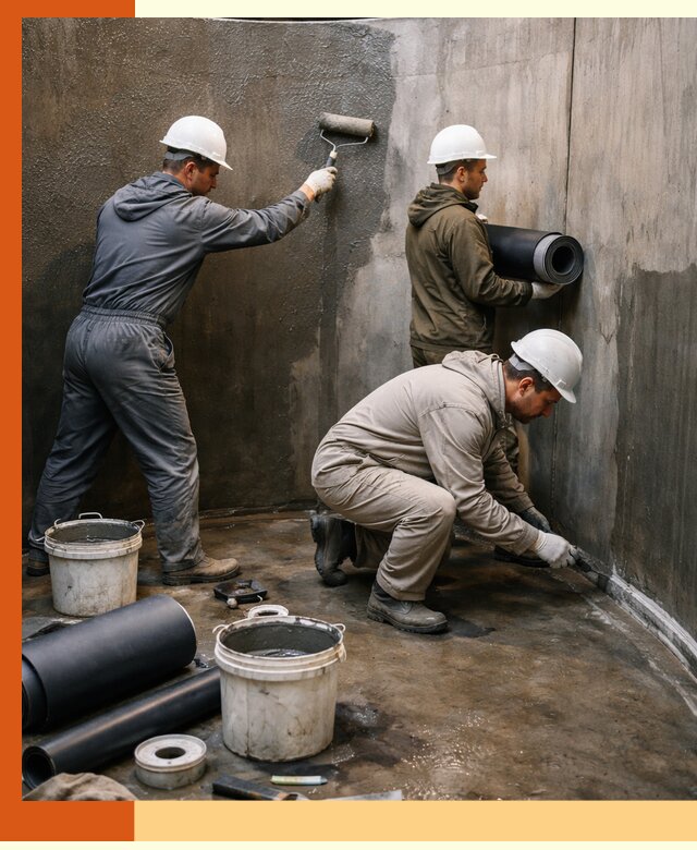 Гидроизоляция резервуара профессионально в Пушкино