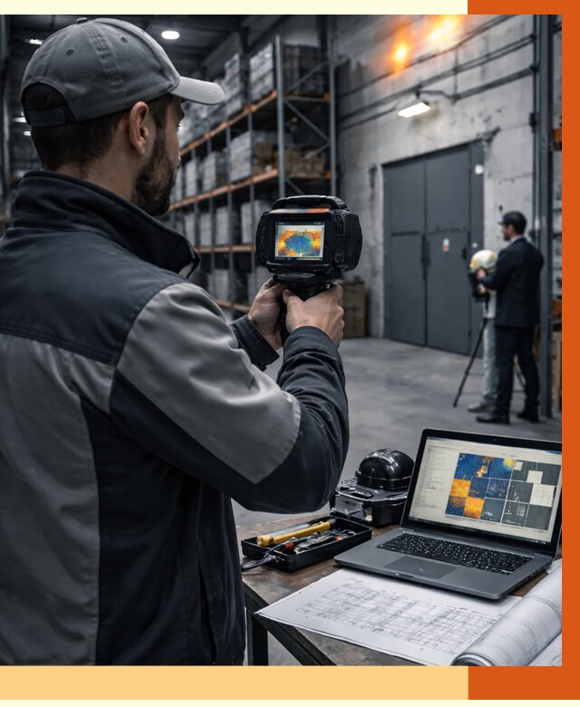 Тепловизионное обследование склада в Пушкино от 6742 руб. | ТепломастерПшк