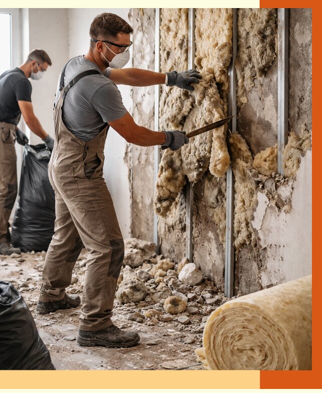 Демонтаж старого утеплителя в Пушкино от 3631 руб. — работы под ключ | ТепломастерПшк