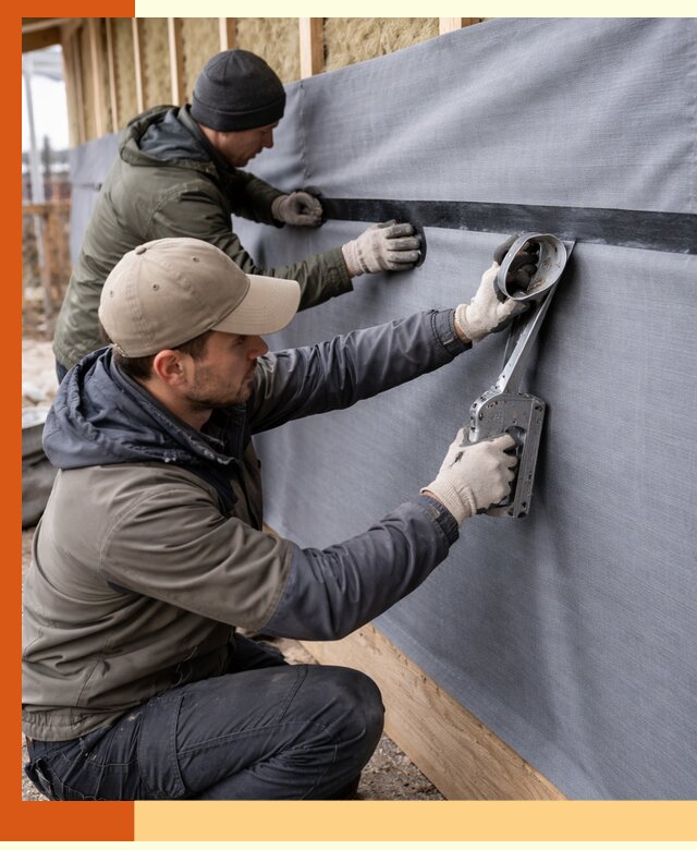 Монтаж ветроизоляции зданий и конструкций в Пушкино