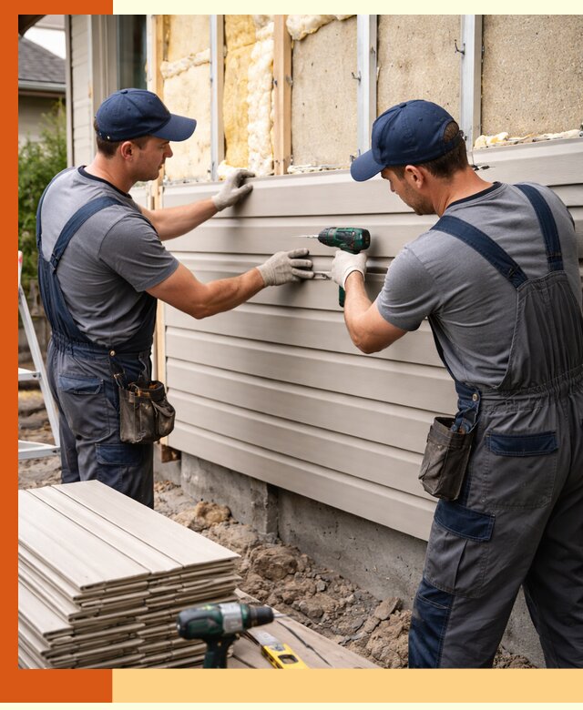 Монтаж сайдинга после утепления в Пушкино качественно и надежно